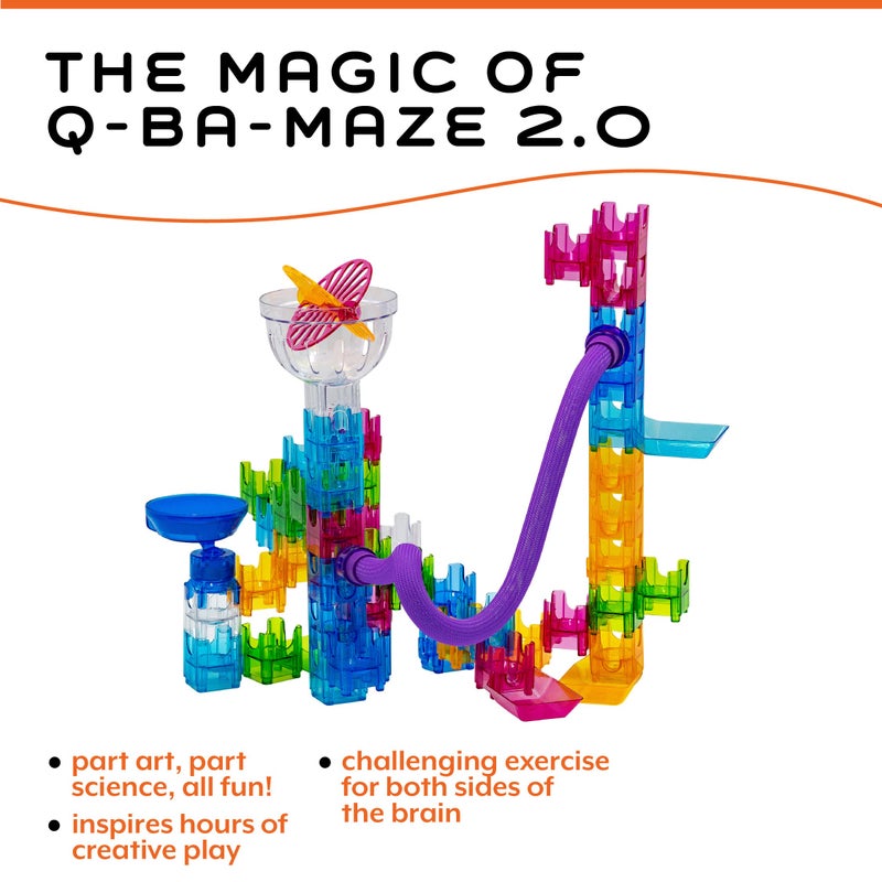 MindWare Q-BA-Maze Action Stunt Set The Next Generation Marble Maze Kids Toys - STEM Marble Run - Recommended for Ages 6+ - Educational Gift for Boys and Girls - Image 5
